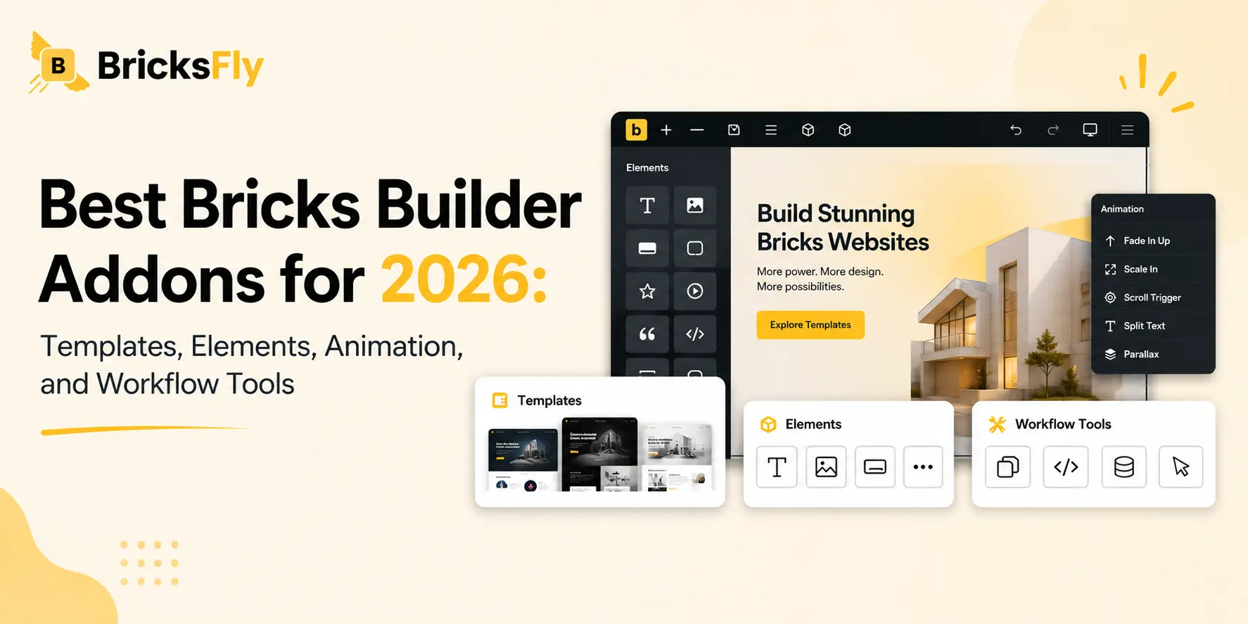 Best bricks builder addons for 2026 templates elements animation and workflow tools