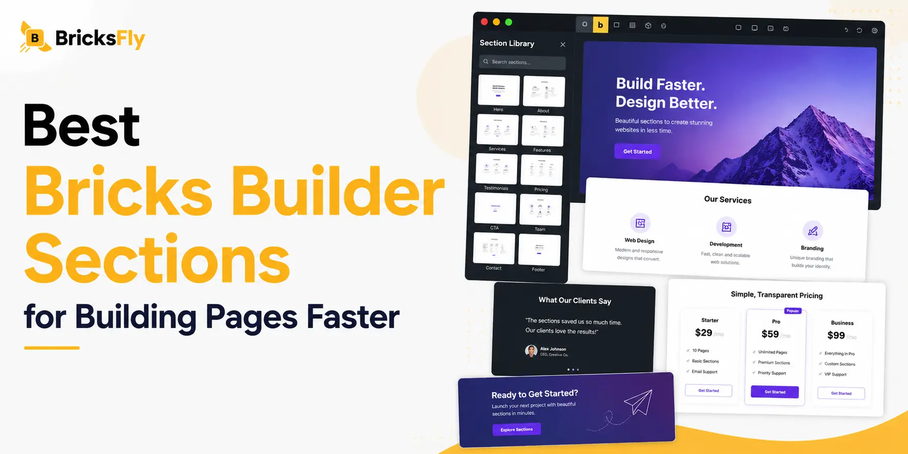 Best bricks builder sections for building pages faster