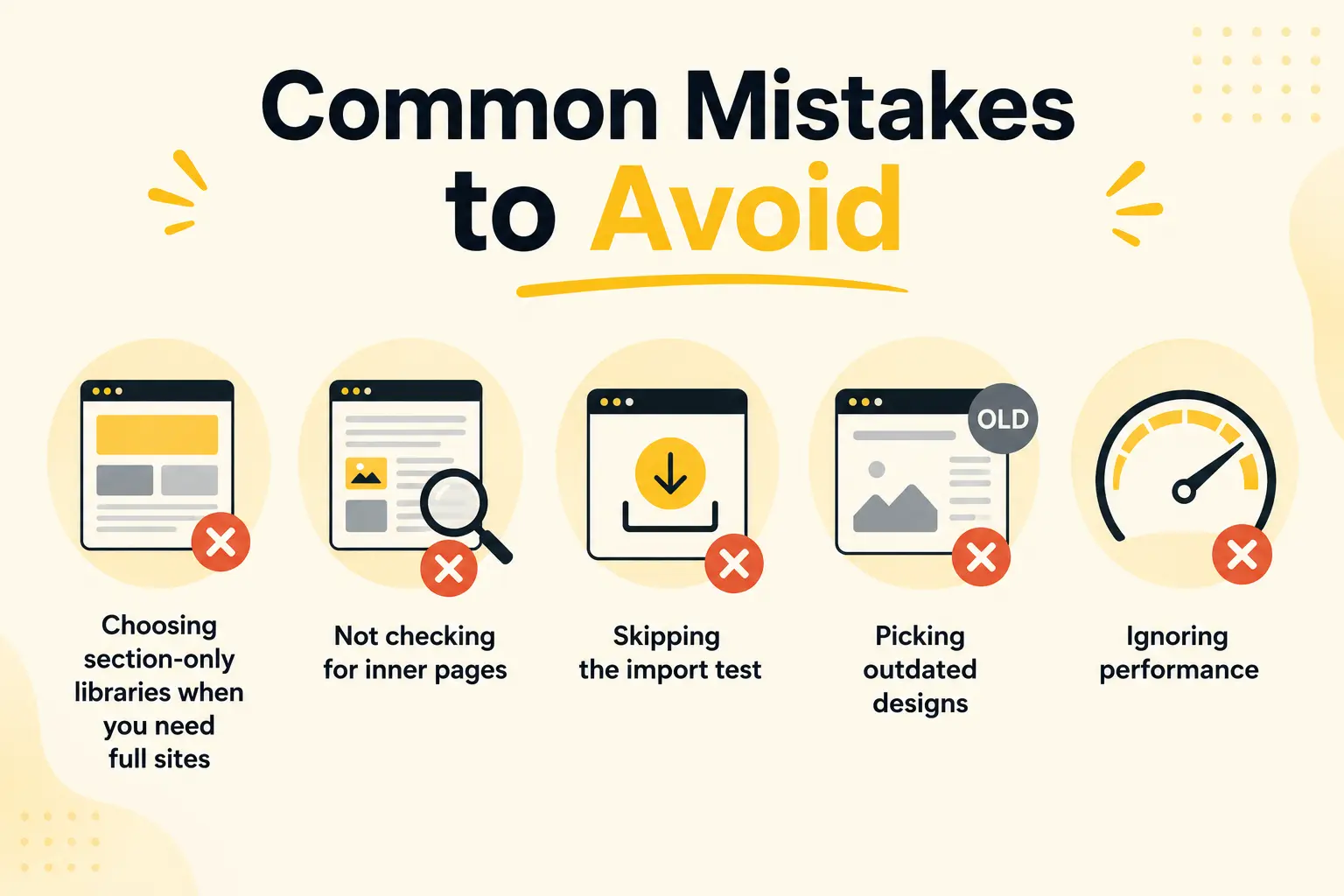 Common mistakes to avoid 2