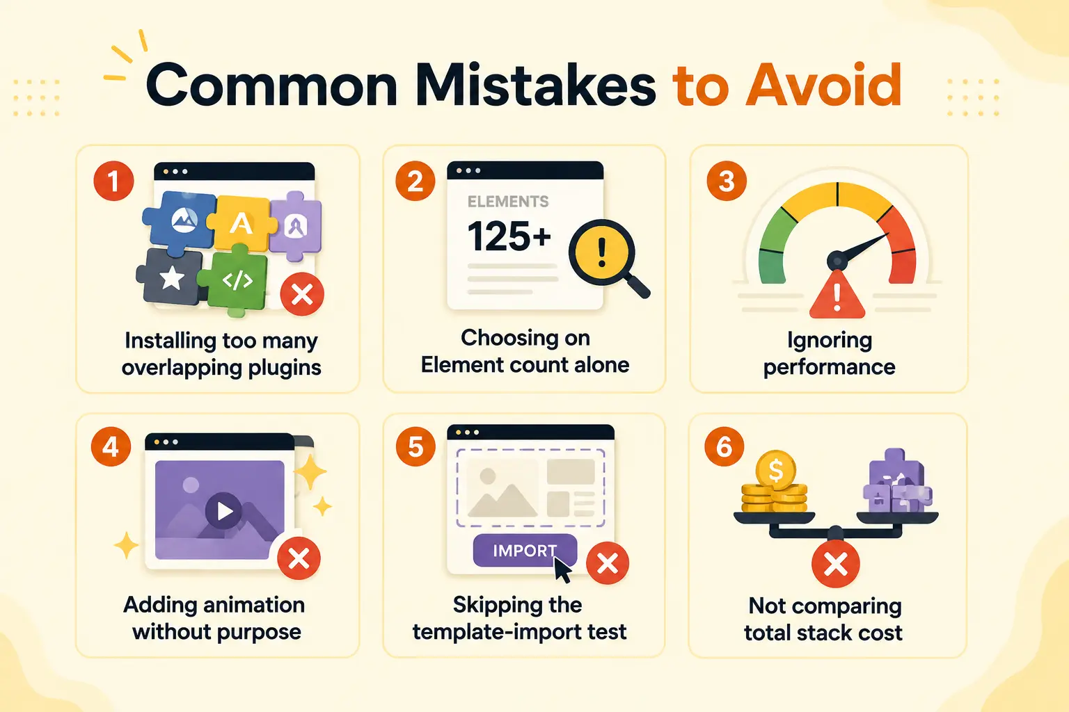Common mistakes to avoid