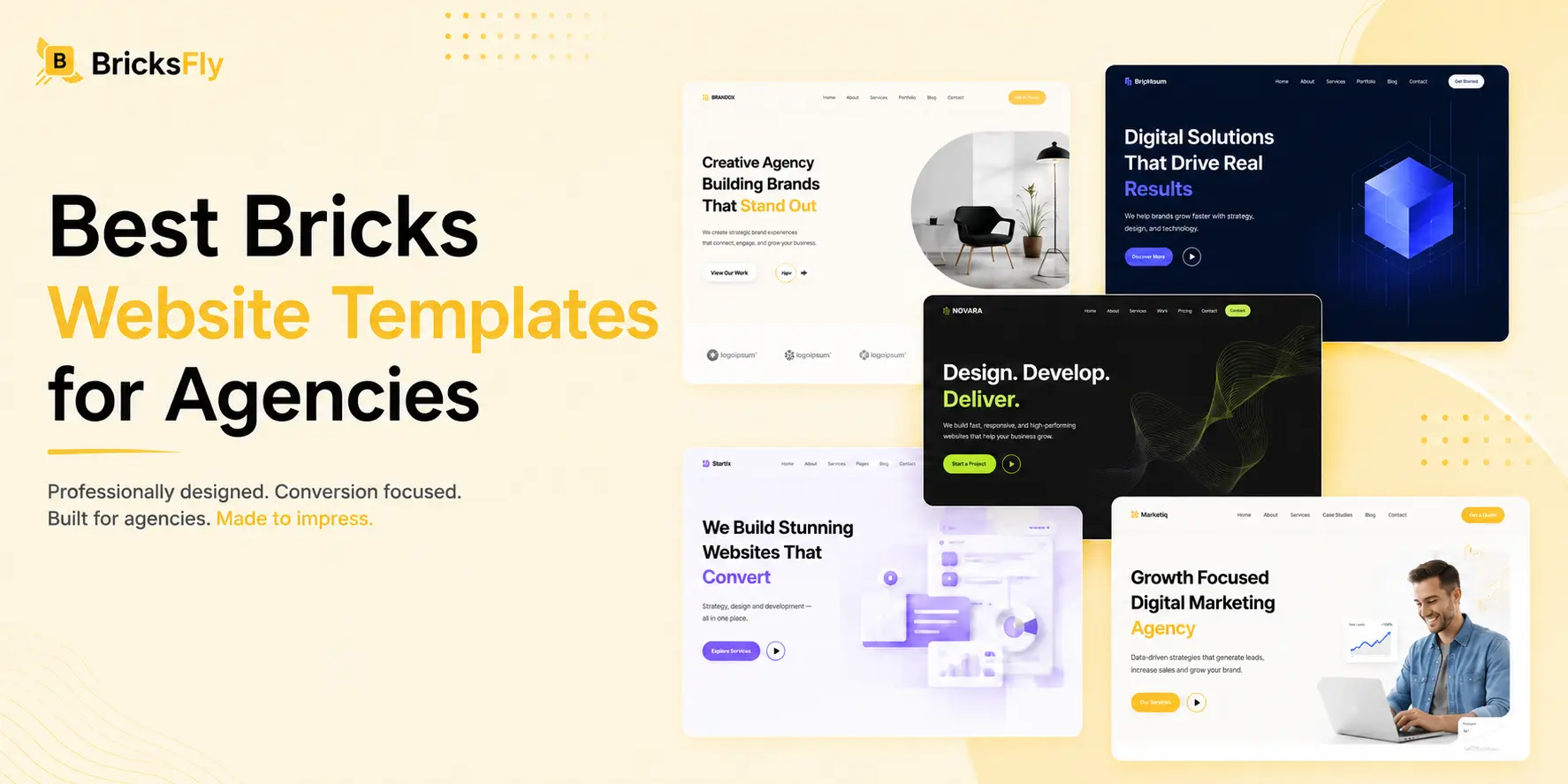 Best bricks website templates for agencies