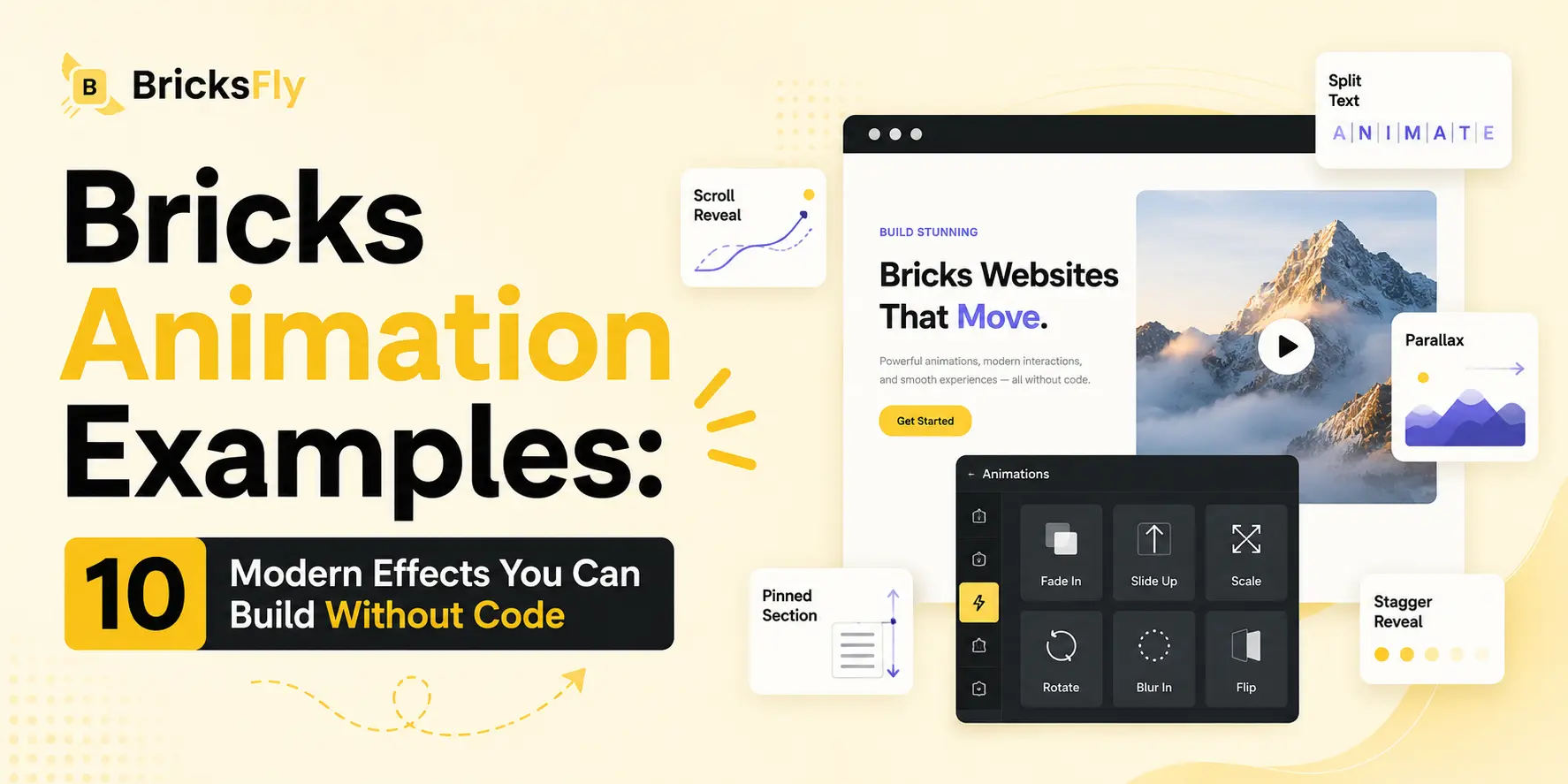 Bricks animation examples 10 modern effects you can build without code