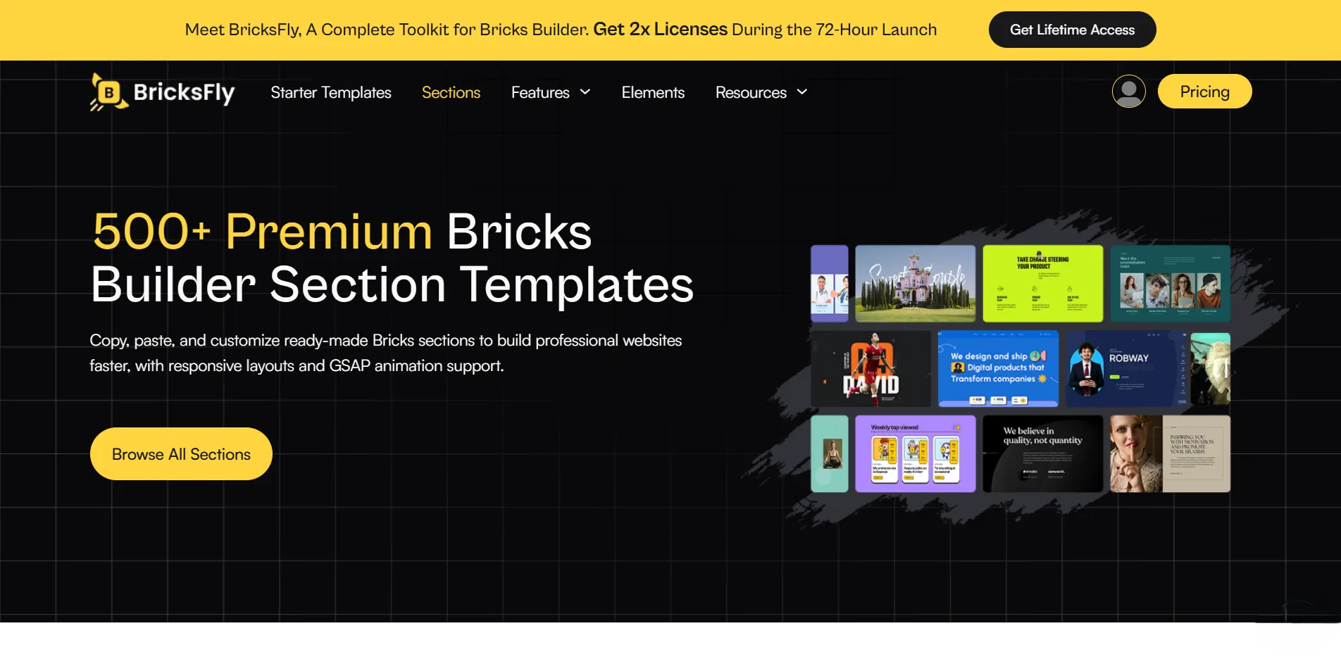 Bricksfly website 2