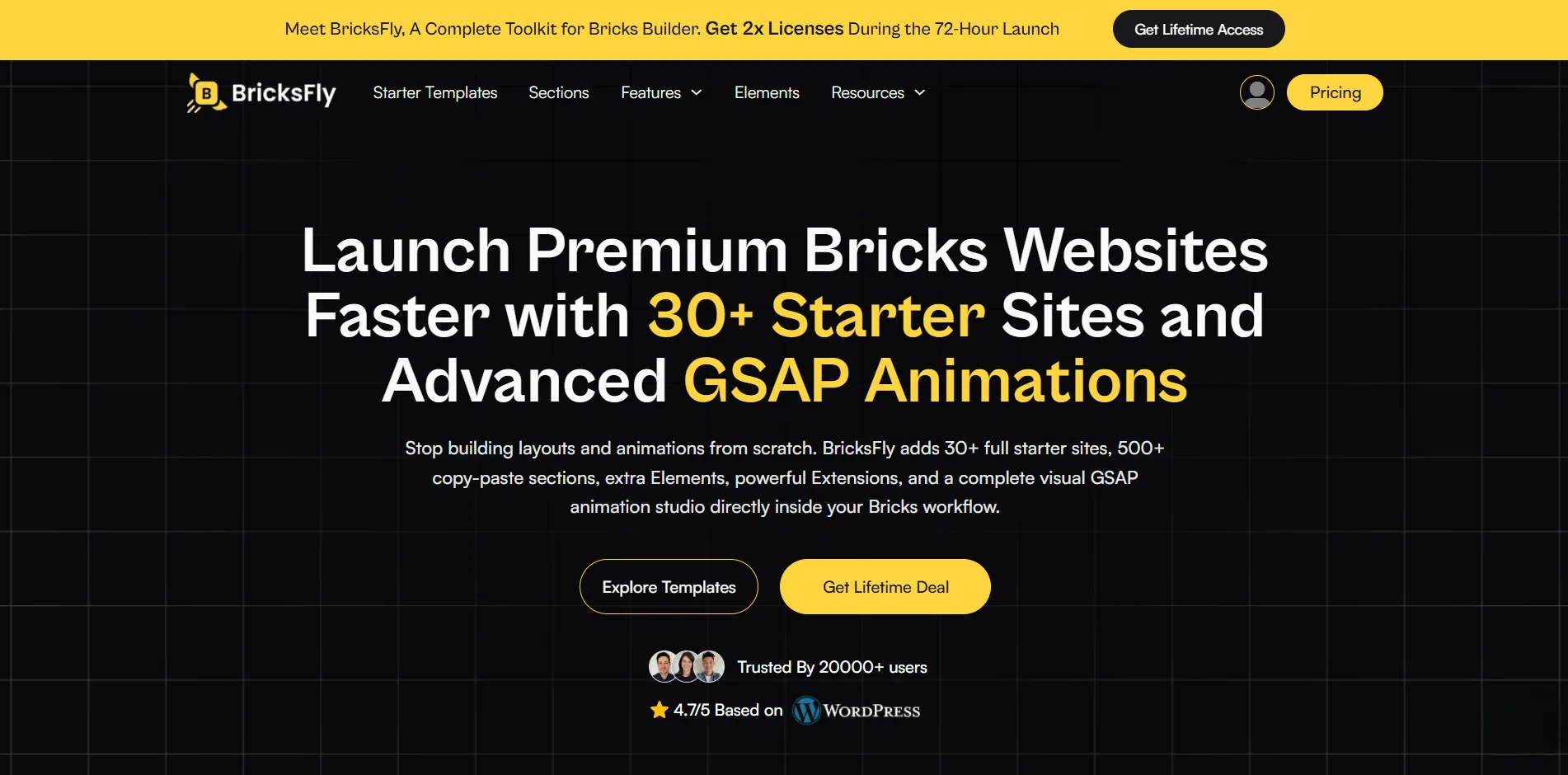 Bricksfly website