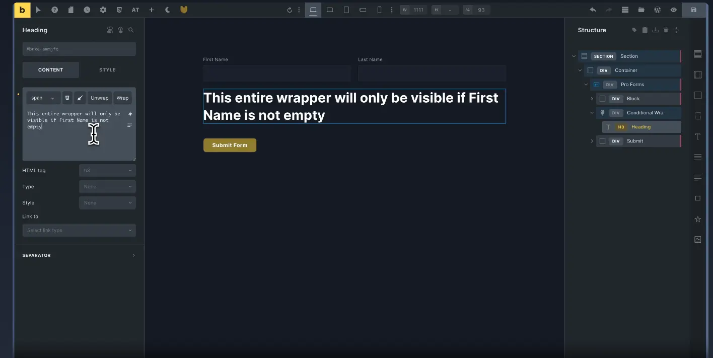 Bricsksforge interface