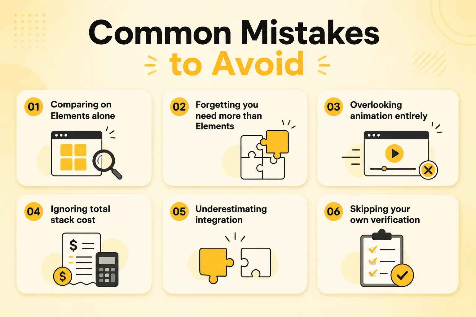 Common mistakes to avoid 2