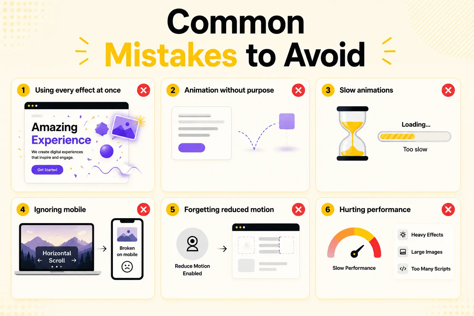 Common mistakes to avoid