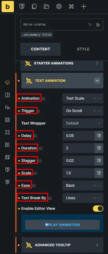 Configure timing and movement 2