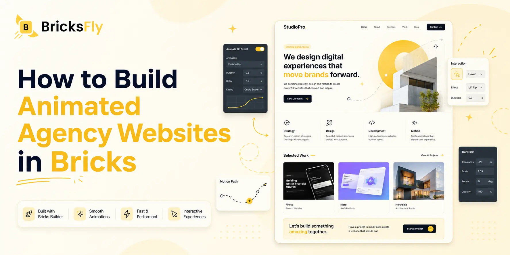 How to Build Animated Agency Websites in Bricks