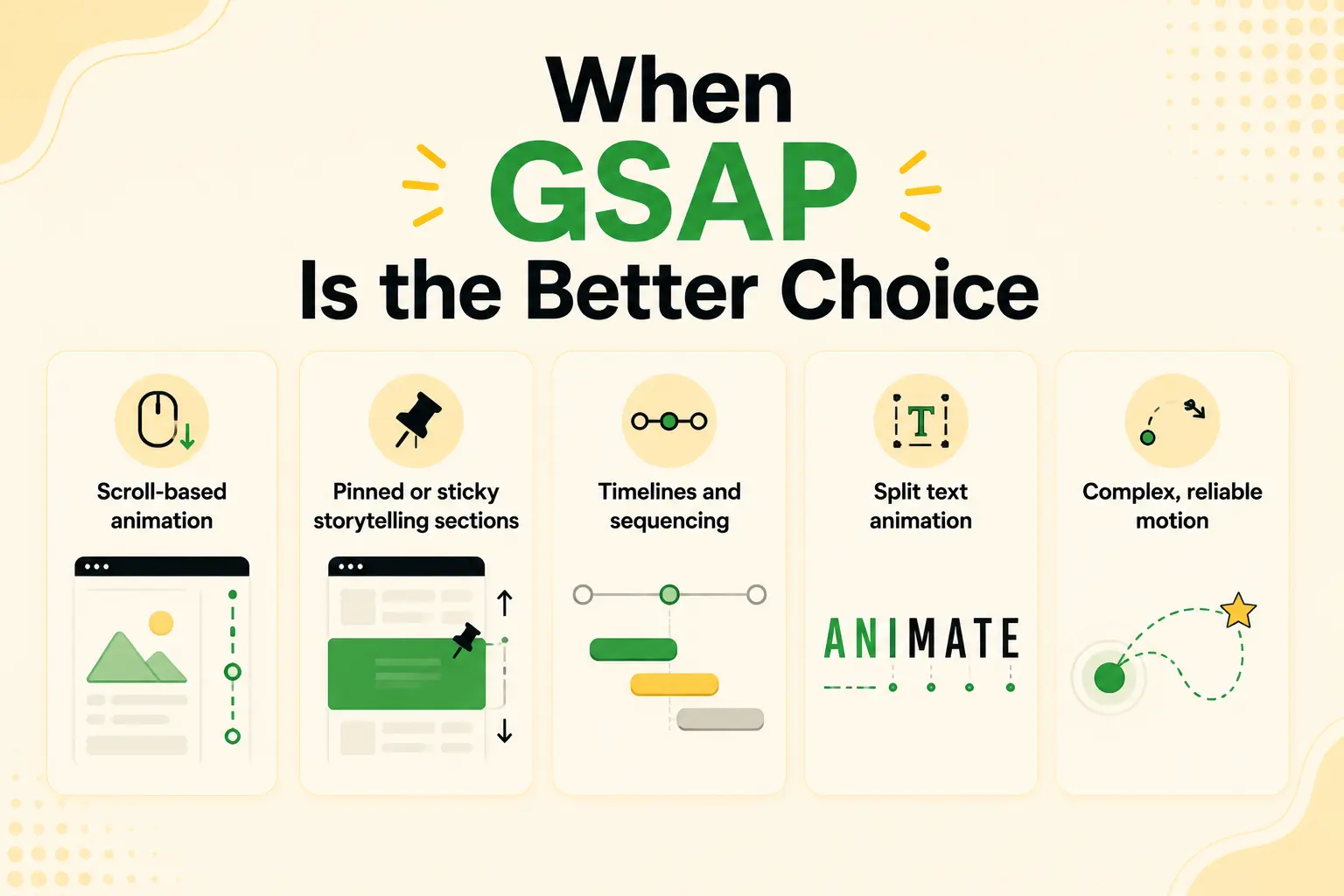 When gsap is the better choice
