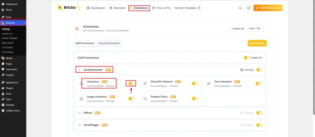 Activaste advanced animation 