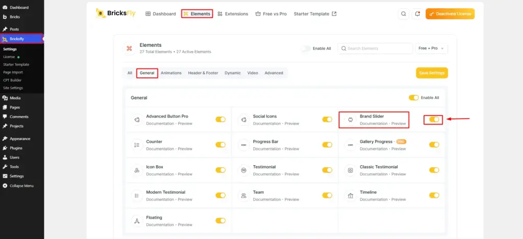 Activate brand slider 