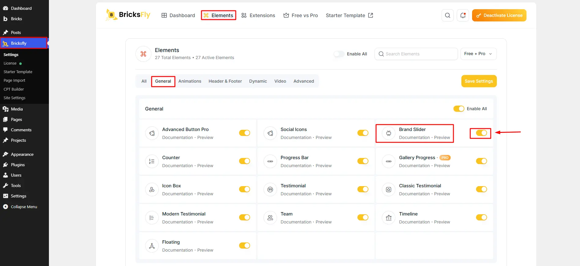 Activate brand slider 