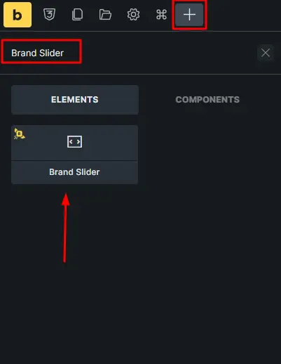 Add brand slider