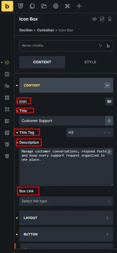 Configure content settings