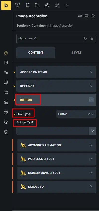 Customize button settings