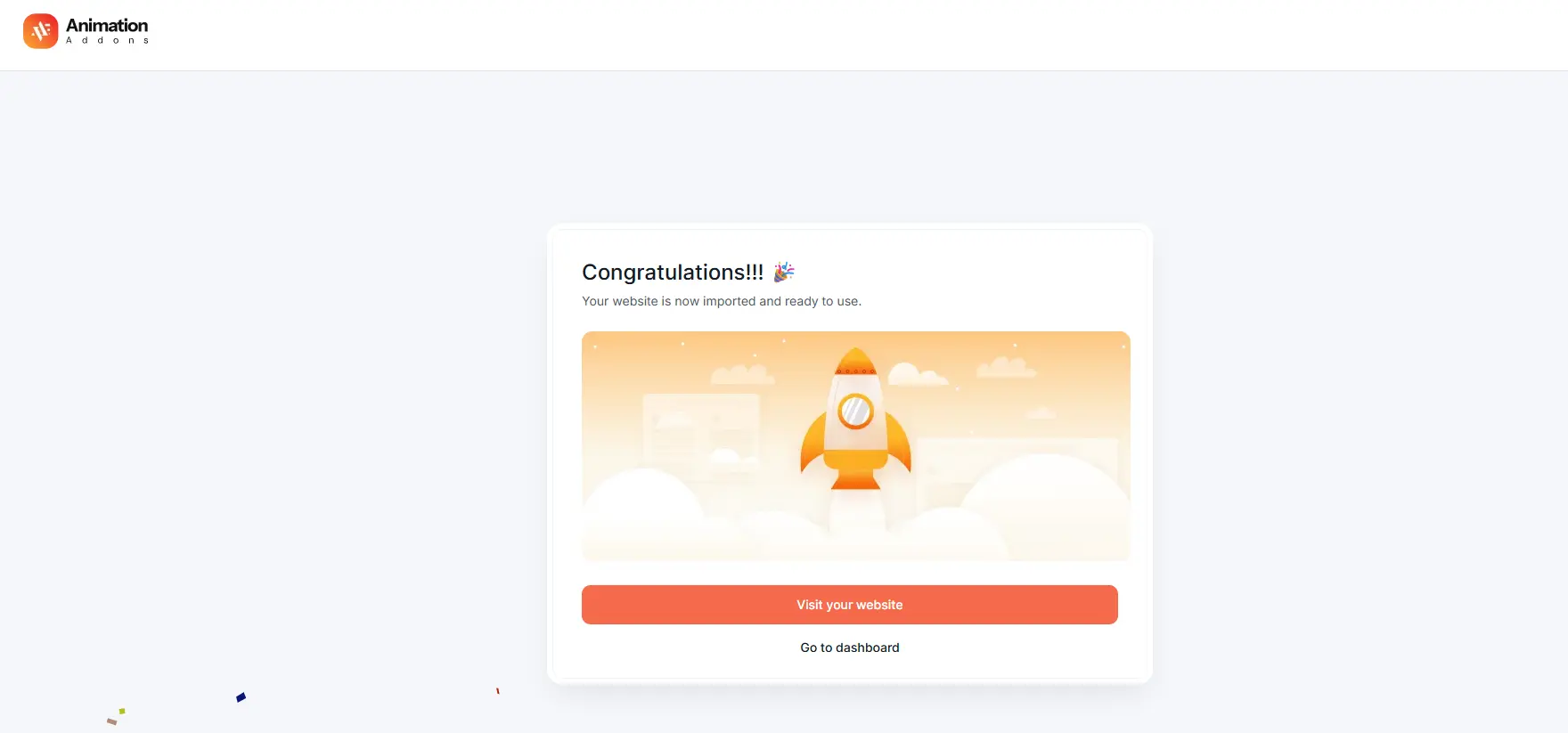 Import completed