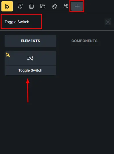 Searchbar toggle switch 04