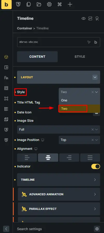 Style layout