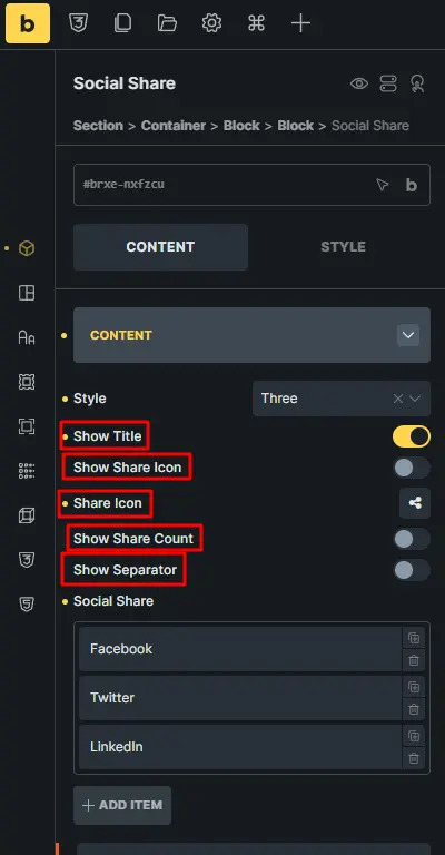 Configure the display options 