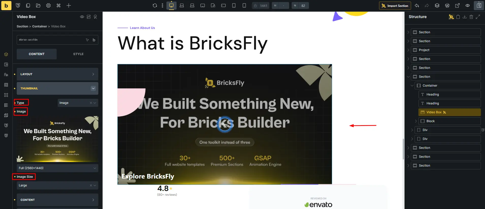 Thumbnail customized